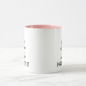 Behalt ruhig und lass Mama mit dem lustigen Mutter Tasse (Zentrum)