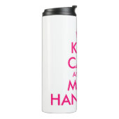 Behalt ruhig und lass Mama mit dem lustigen Mutter Thermosbecher (Nach links gedreht)