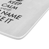 Behalt ruhig und lass mit der Glasschneidplatte Schneidebrett (Ecke)