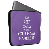 Behalt ruhig und lass mit witzigen Neopren Laptopschutzhülle (Vorne Rechts)