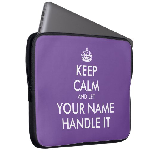 Behalt ruhig und lass mit witzigen Neopren Laptopschutzhülle (Vorne Rechts)