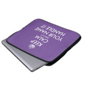 Behalt ruhig und lass mit witzigen Neopren Laptopschutzhülle (Vorne Knopf)