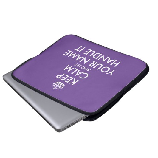 Behalt ruhig und lass mit witzigen Neopren Laptopschutzhülle (Vorne Knopf)