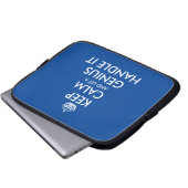 Behalt ruhig und ließ ein Genie Handle es Spaß Rei Laptopschutzhülle (Vorne Knopf)