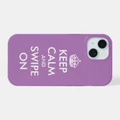 Behalt ruhig und schnell auf Budget iPhone 15 Fall Hülle (Rückseite (Horizontal))