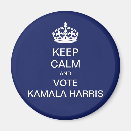 Behalt ruhig und stimme Kamala Harris Magnet (Vorne)