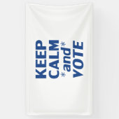 behalt ruhig und stimme moderne Typografie blau we Banner (Vertikal)