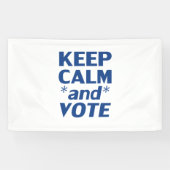 behalt ruhig und stimme moderne Typografie blau we Banner (Horizontal)