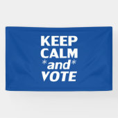 Behalt ruhig und stimme moderne Typografie weiß bl Banner (Horizontal)