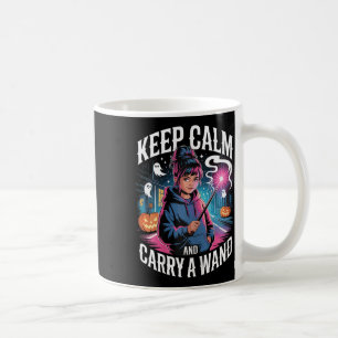 Behalt ruhig und trage ein Wand Teen Girl Hallowee Kaffeetasse