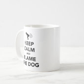 Behalt ruhig und verurteile den Hund. Kaffeetasse (Vorderseite Links)