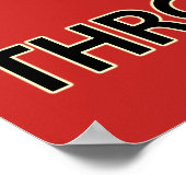 Behalt ruhig und wirf weit, schieß Poster. Poster (Ecke)