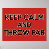 Behalt ruhig und wirf weit, schieß Poster. Poster (Vorne)