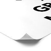 Behalt ruhig und züchte einen Mustache Poster (Ecke)