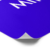 Behalt ruhig Vertrauen in Gott glauben an Wunder Poster (Ecke)