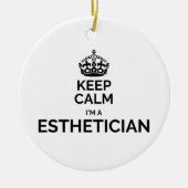 Behalt ruhig zu sein, ich bin ein Ästhetiker Keramik Ornament (Vorne)