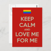 behalt ruhige Liebe mir Postkarte (Vorne/Hinten)