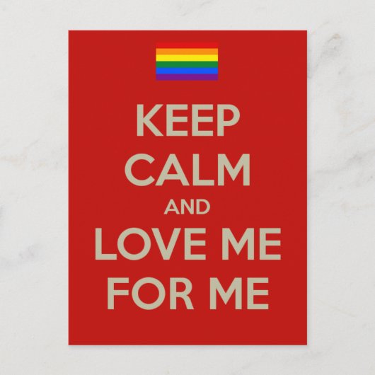 behalt ruhige Liebe mir Postkarte (Vorderseite)