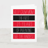 Behalt ruhige Mama... Sarcastic-Regisseur Karte (Vorderseite)