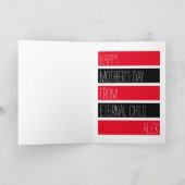 Behalt ruhige Mama... Sarcastic-Regisseur Karte (Innenseite)