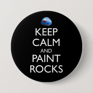 Behalt ruhige und malerische Felsen Funny Rock Mal Button