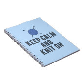 Behalt ruhigen Strick auf sonniges Gewitter Notizblock (Rechte Seite)