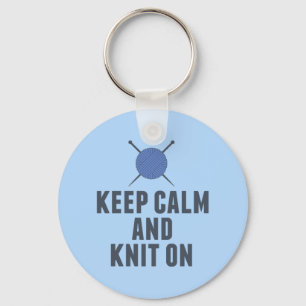Behalt ruhigen Strick auf sonniges Gewitter Schlüsselanhänger