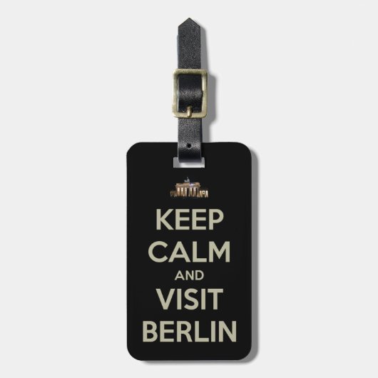 behalt ruhiger Besuch berlin Gepäckanhänger (Vorderseite vertikal)