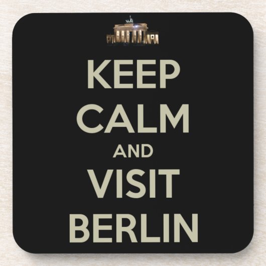 behalt ruhiger Besuch berlin Getränkeuntersetzer (Vorderseite)