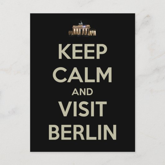 behalt ruhiger Besuch berlin Postkarte (Vorderseite)