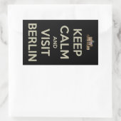 behalt ruhiger Besuch berlin Rechteckiger Aufkleber (Tasche)