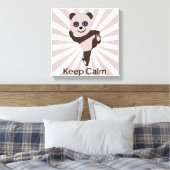 behalt ruhiger Panda Leinwanddruck (Insitu (Schlafzimmer))