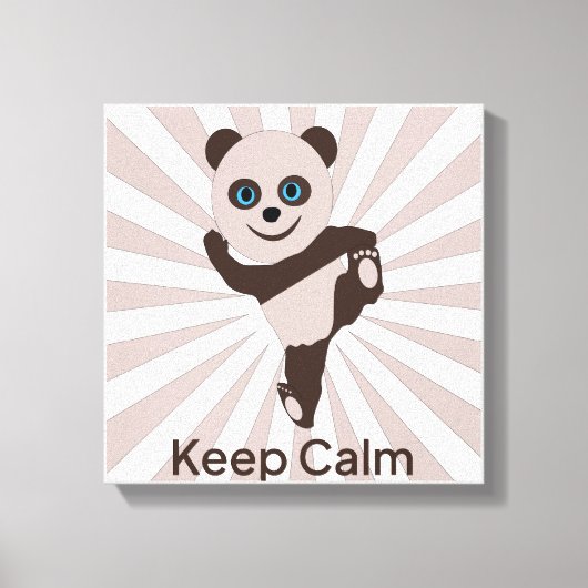 behalt ruhiger Panda Leinwanddruck (Vorderseite)