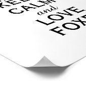 behalt ruhiger Poster Zitat Liebe Füchse (Ecke)