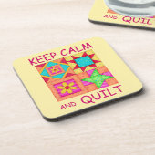 Behalt ruhiger und farbenfroher Patchwork-Blöcke Getränkeuntersetzer (Linke Seite)