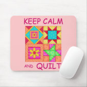 Behalt ruhiger und farbenfroher Patchwork-Blöcke Mousepad (Mit Mouse)