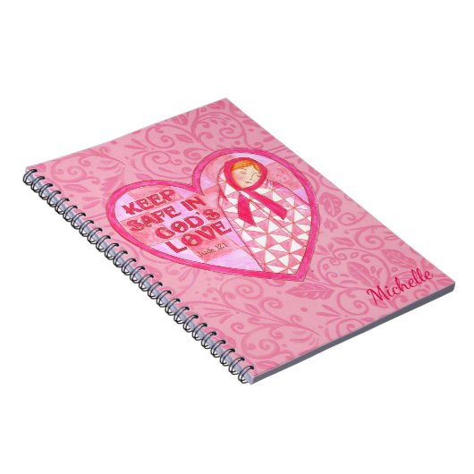 Behalt Safe in Gottes Liebe Gebet-Journal-Notebook Notizblock (Rechte Seite)
