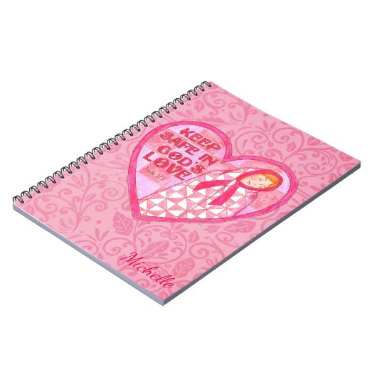 Behalt Safe in Gottes Liebe Gebet-Journal-Notebook Notizblock (Linke Seite)