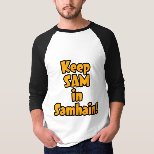 Behalt Sam in Samhain T-Shirt (Vorderseite)