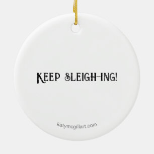 Behalt Schlittenhunde! Verzierung Keramik Ornament