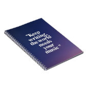 Behalt Schreiben. Die Welt braucht Ihre Musik Opti Notizblock (Rechte Seite)