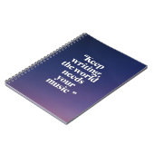 Behalt Schreiben. Die Welt braucht Ihre Musik Opti Notizblock (Linke Seite)