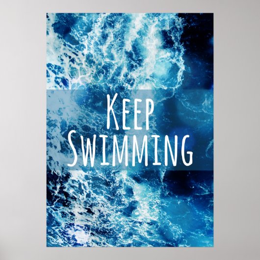 Behalt Schwimmmeer Motivierend Poster (Vorne)