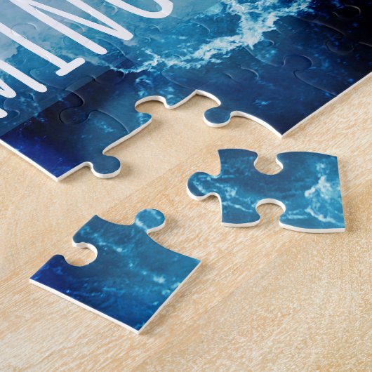 Behalt Schwimmmeer Motivierend Puzzle (Seite)