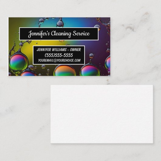 Behalt-Service Visitenkarte (Vorne/Hinten)