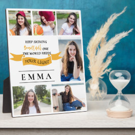 Behalt Shining 2025 Abschluss Multi-Foto-Geschenk Fotoplatte