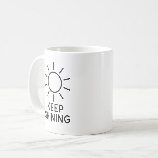 Behalt Shining Sun Design T Kaffeetasse (Vorderseite Links)