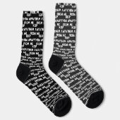 Behalt sie weg von mir Funny Sarcastic Zitate Socken (Rechts)