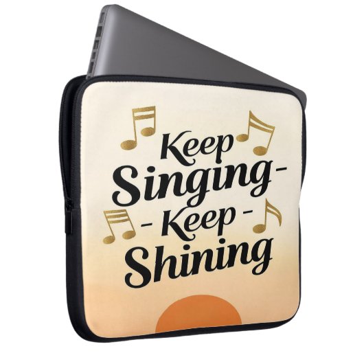 Behalt Singing Behalte Shining Laptopschutzhülle (Vorne Rechts)