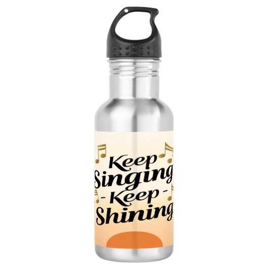 Behalt Singing Behielt Schleuderwasserflasche Edelstahlflasche (Vorderseite)